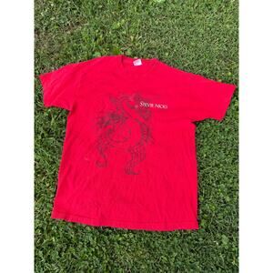 Vintage Stevie Nicks Trouble In Shangri La 2001 Tee Red T-Shirt Double Sided L